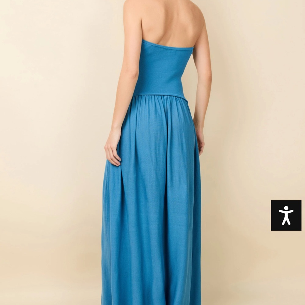 NWT🌟 SOLID & STRIPED Soligo Strapless Dress in F… - image 3